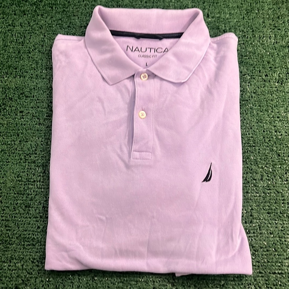 Nautica polo size large polo lavander